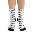 Goal Girls Pattern Socks - White