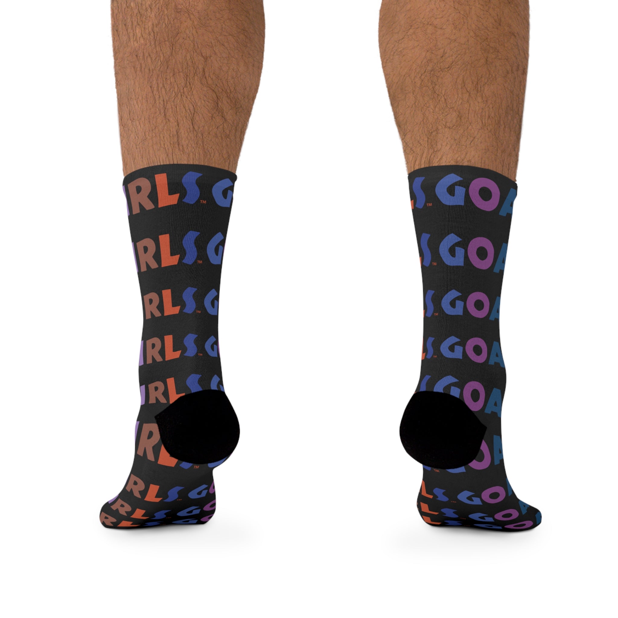 Goal Girls Pattern Socks - Black