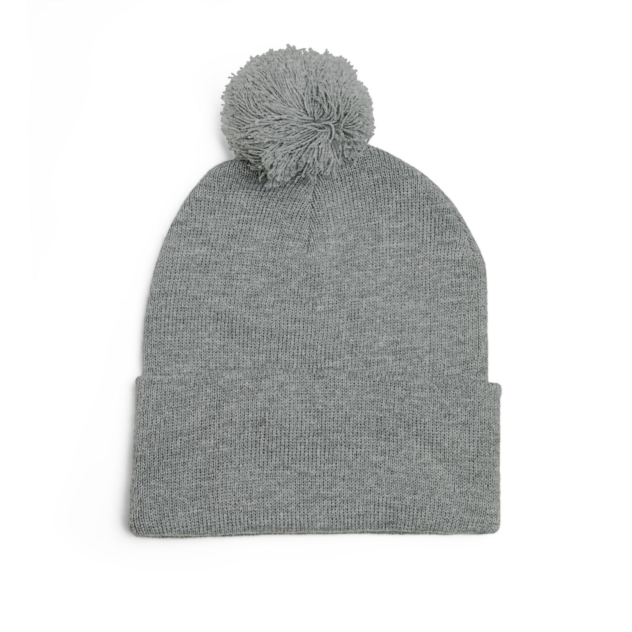 Pom-Pom Beanie — Embroidered "Goal Girls" Colorful Knit Winter Hat