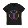 Goal Girls V-Neck Tee — Empowerment Graphic Women's T‑Shirt